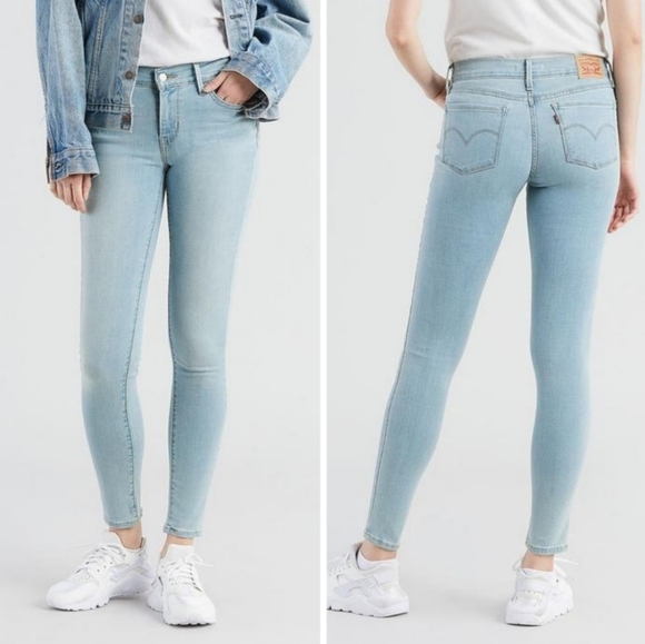 Levi's Denim - NWT Levi's "710 Super Skinny" Mid Rise Light Wash Blue Jeans | Women's Size 26